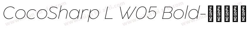 CocoSharp L W05 Bold字体转换